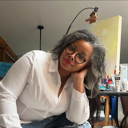 Jennifer D. Turner in the Art Studio