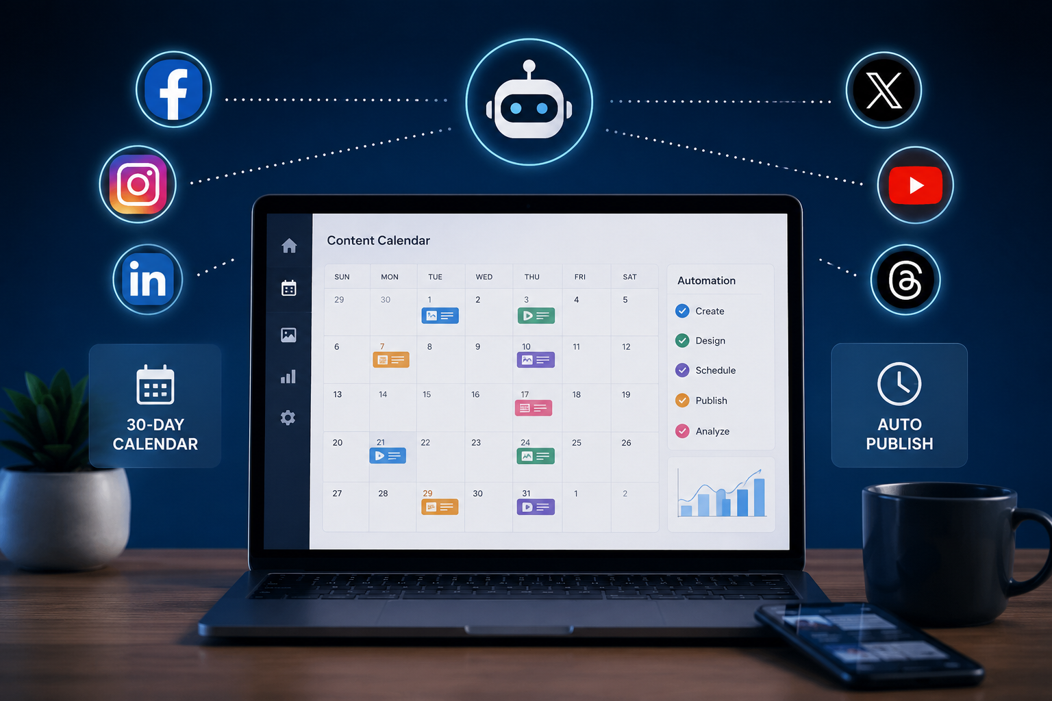 Automated Social Media Content System