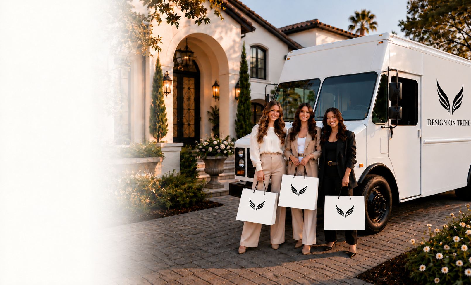 Design On Trend mobile fashion boutique arriving for a private styling experience in Silicon Valley