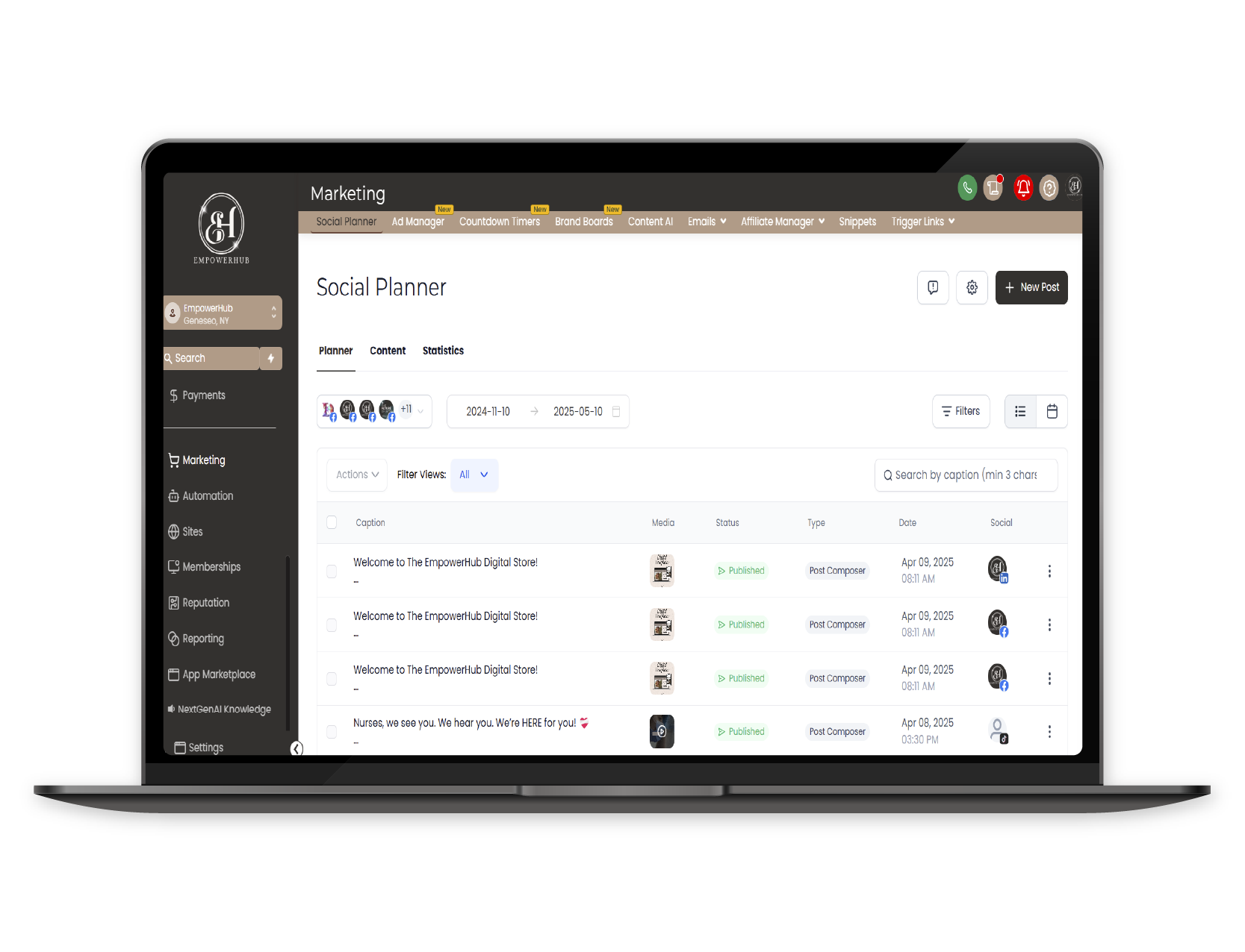 Social Media Scheduler