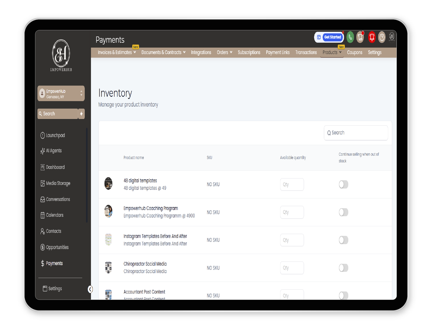 Product Store & Business Analytics