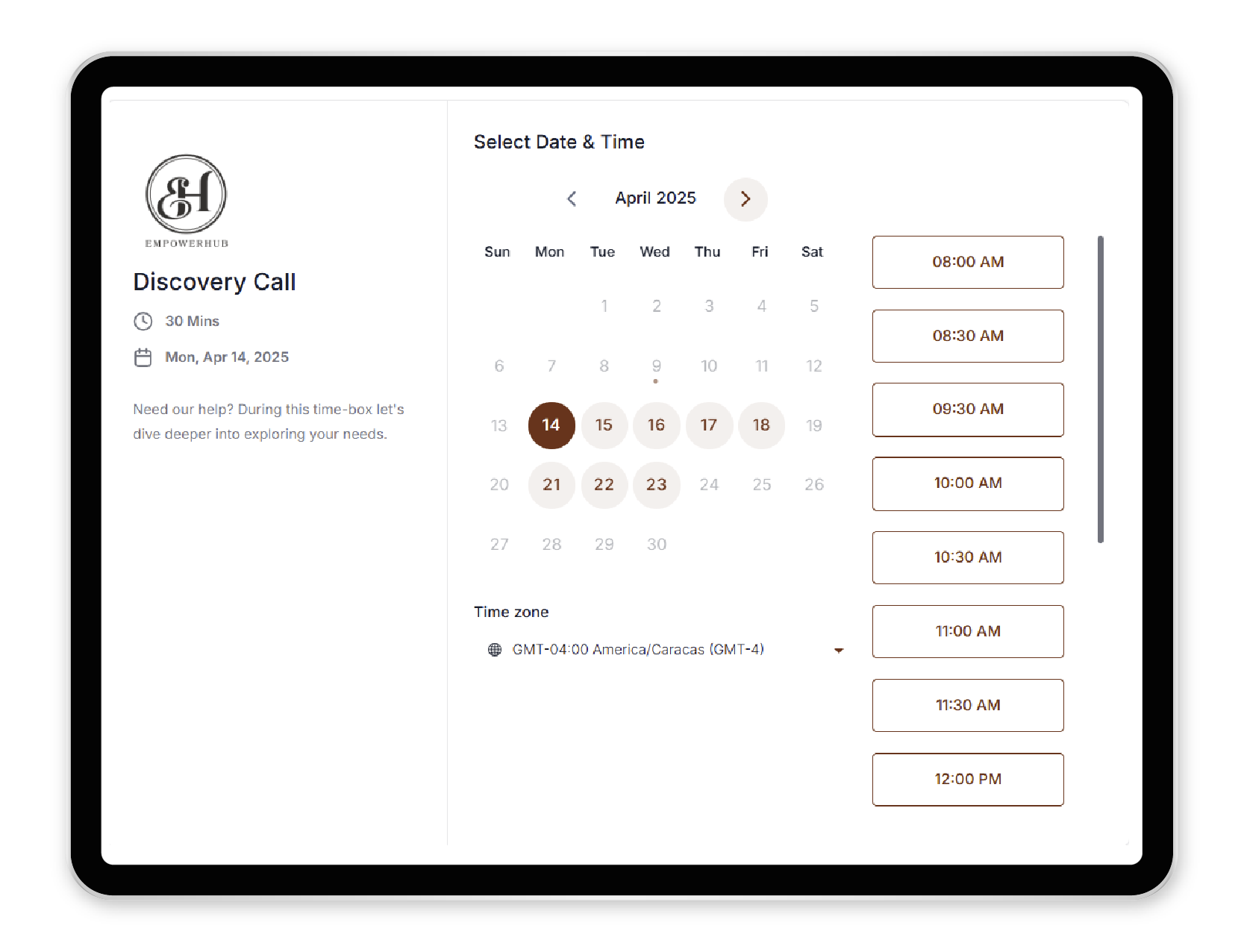 Appointment Booking and Sales System