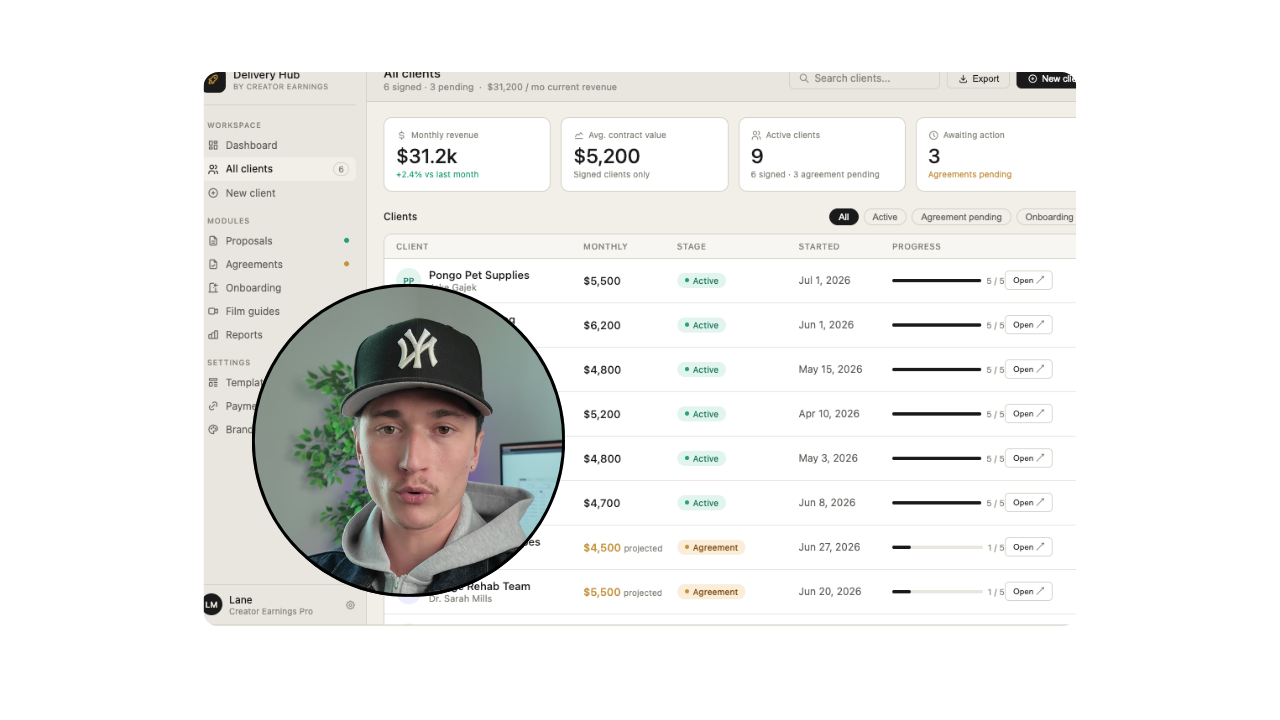 Word-for-word templates inside Create Your Earnings