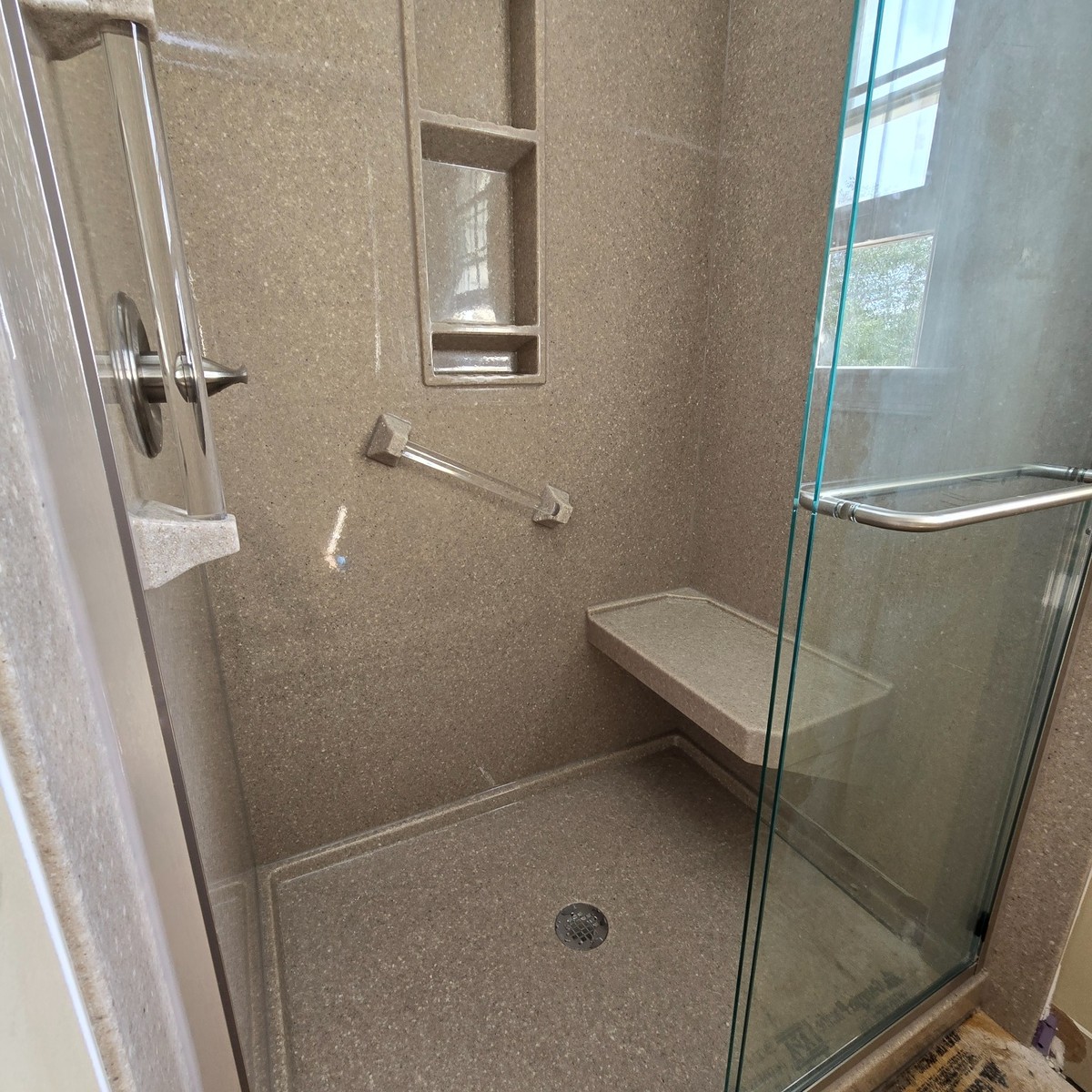 Before — old bathtub