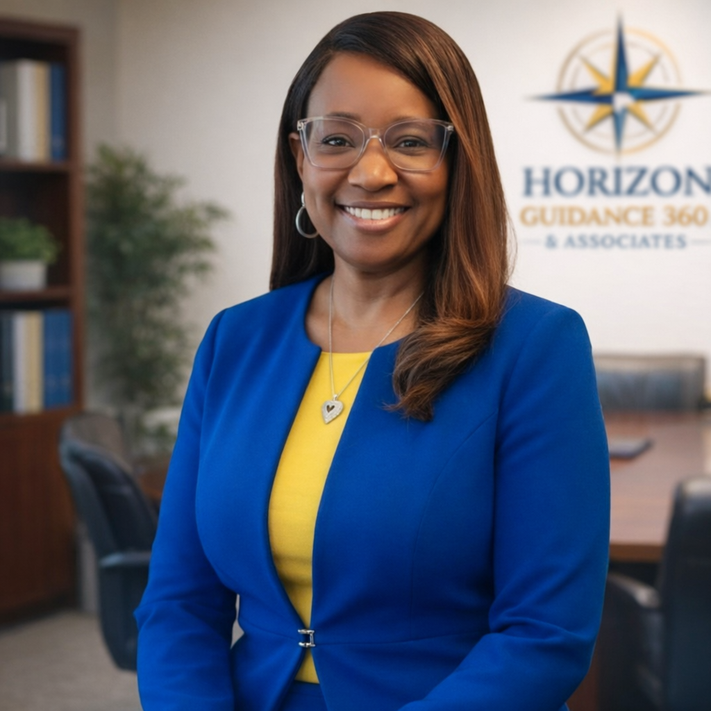 Helen Hilton-Jones is a financial consultant and founder of Horizon Guidance 360 & Associates (HG360). She helps individuals, families, and business owners create structured financial strategies through life insurance planning, estate coordination, tax strategy, and debt elimination. With nearly a decade of experience, Helen focuses on education first, guiding clients through complex financial decisions with clarity and confidence. Her work centers on protection, legacy planning, and building long-term wealth structures designed to support generational stability.