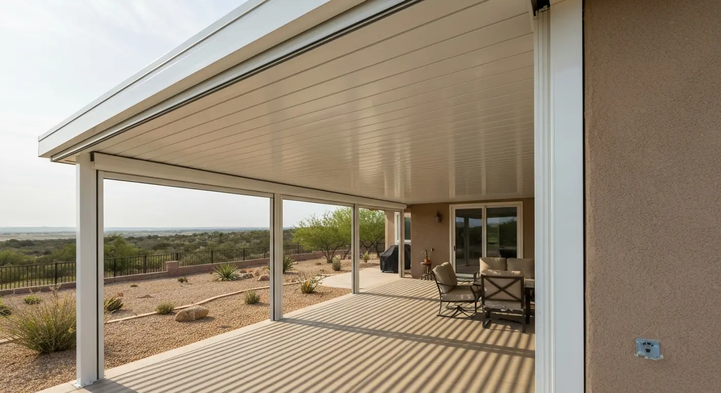 Motorized retractable patio cover