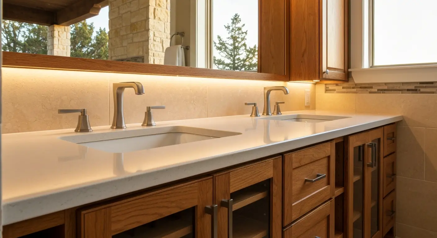 Vanity and sink renovation in Helotes