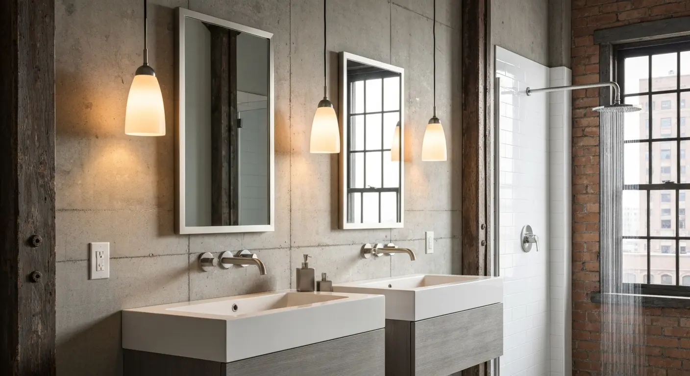 Bathroom fixtures and lighting