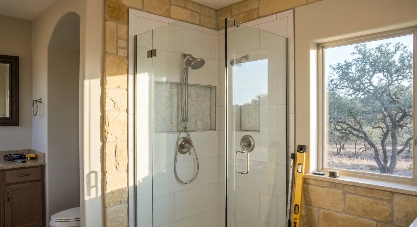 Shower installation with modern features