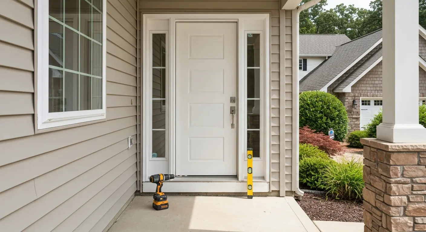 Entry door installation