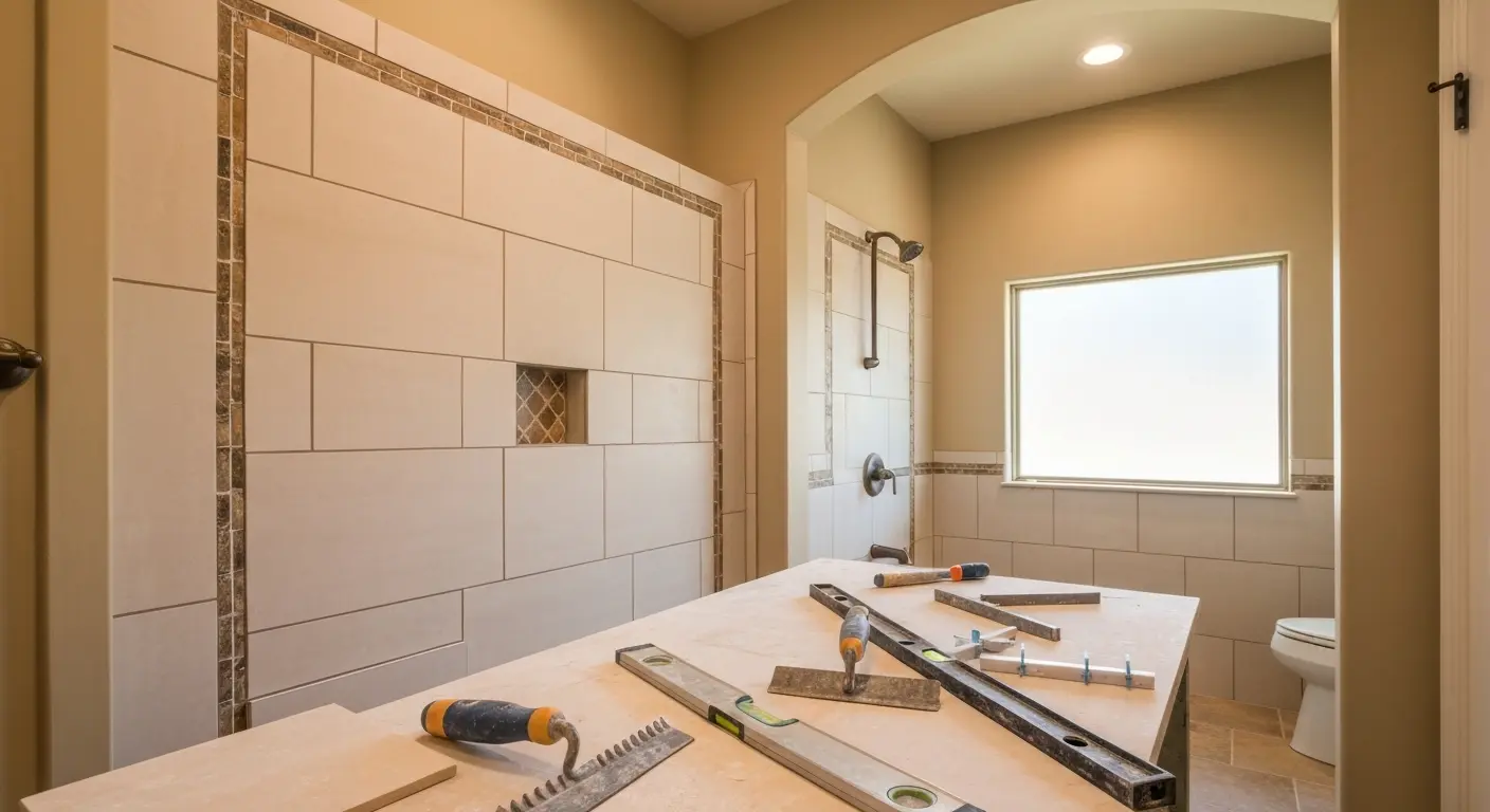 Tile shower installation Helotes