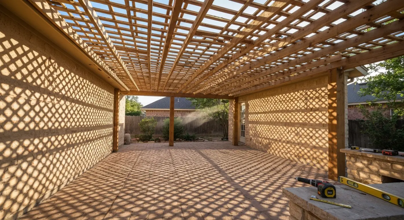 Lattice patio cover design