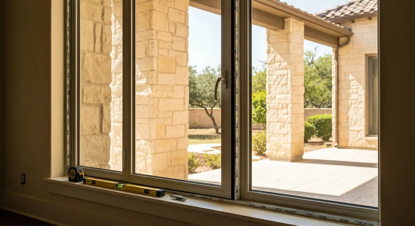 Patio door installation in San Antonio