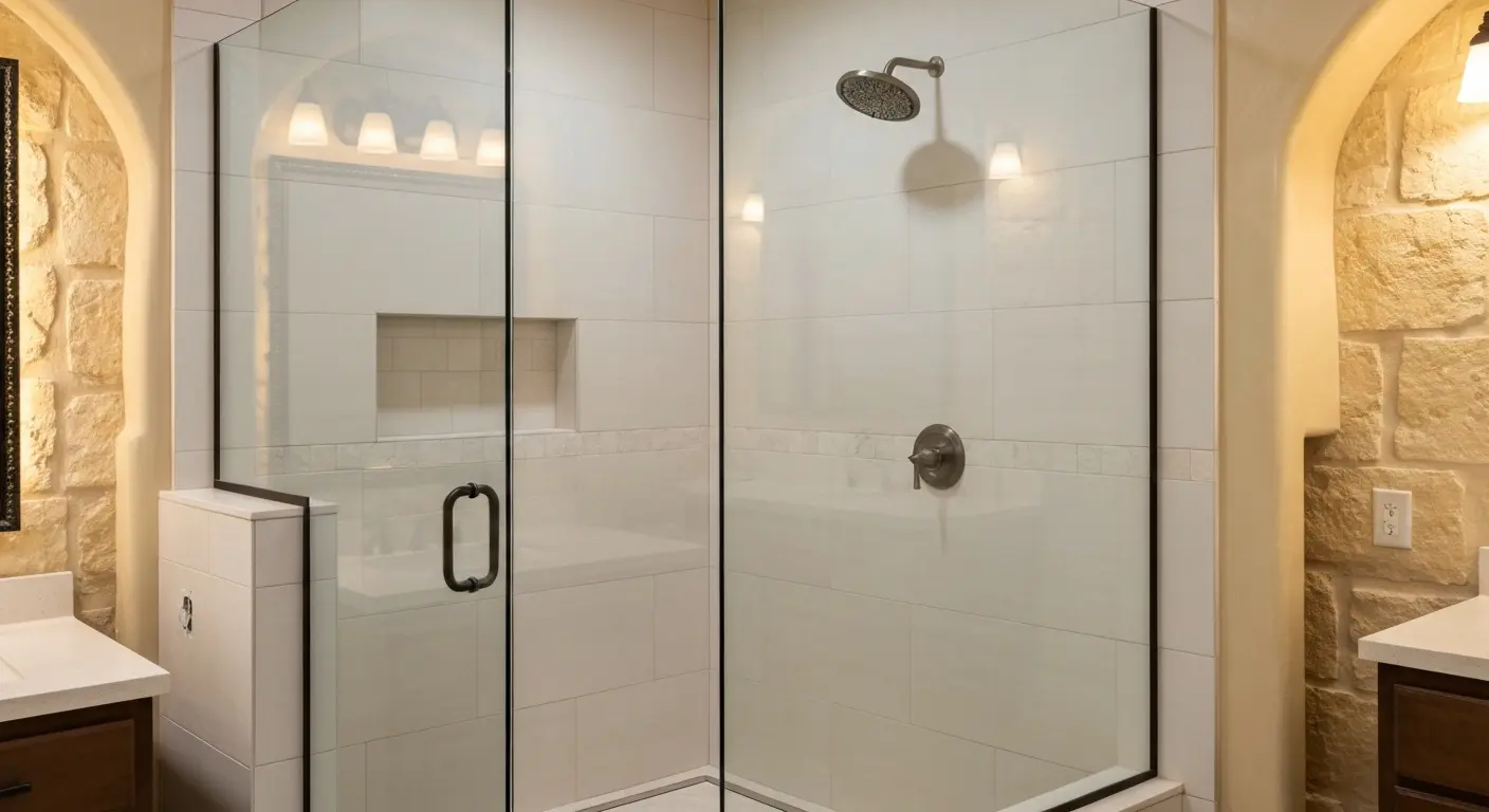 Walk-in shower installation