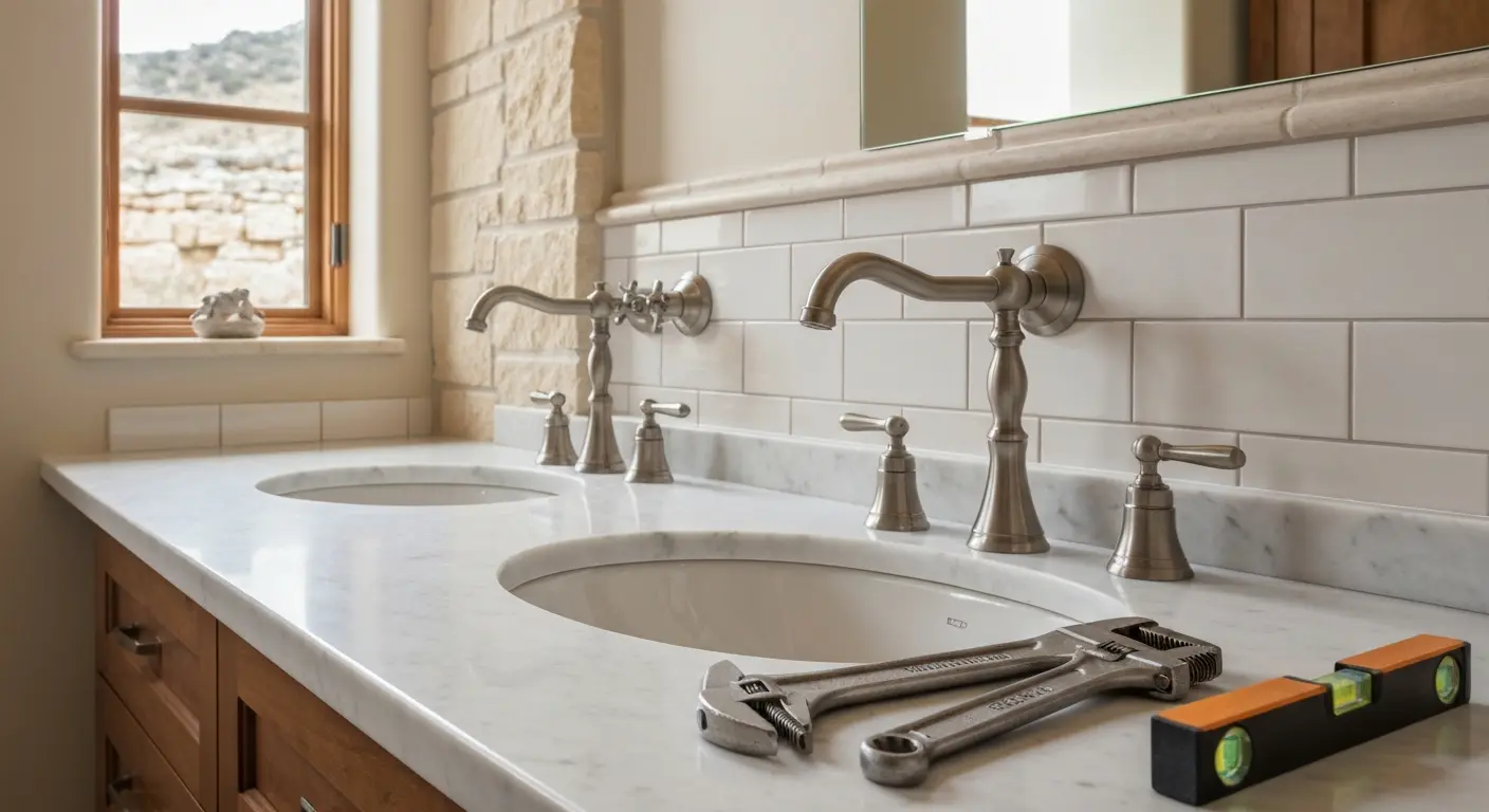 Bathroom fixture installation