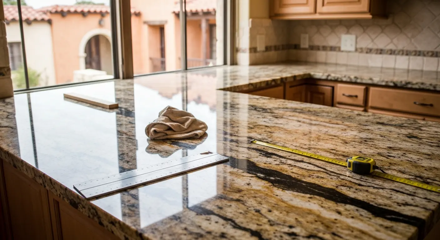 Granite countertop installation