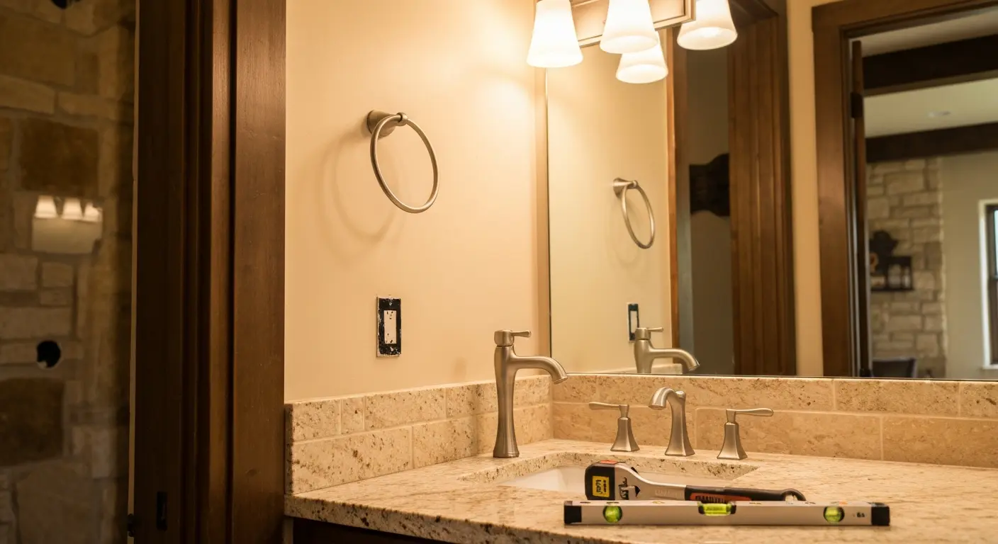 Bathroom fixture installation