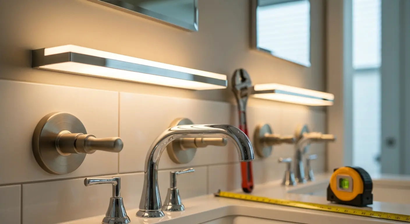 Bathroom fixture installation