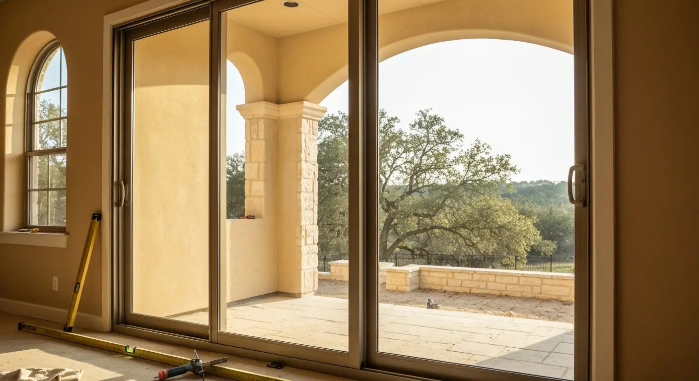 Patio door installation