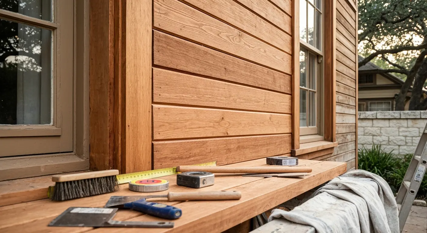 Wood siding repair and restoration