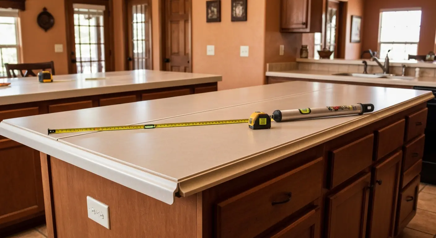 Laminate countertop installation