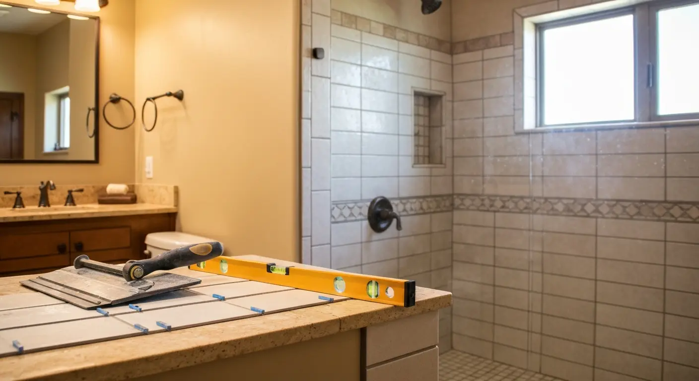 Tile shower surround