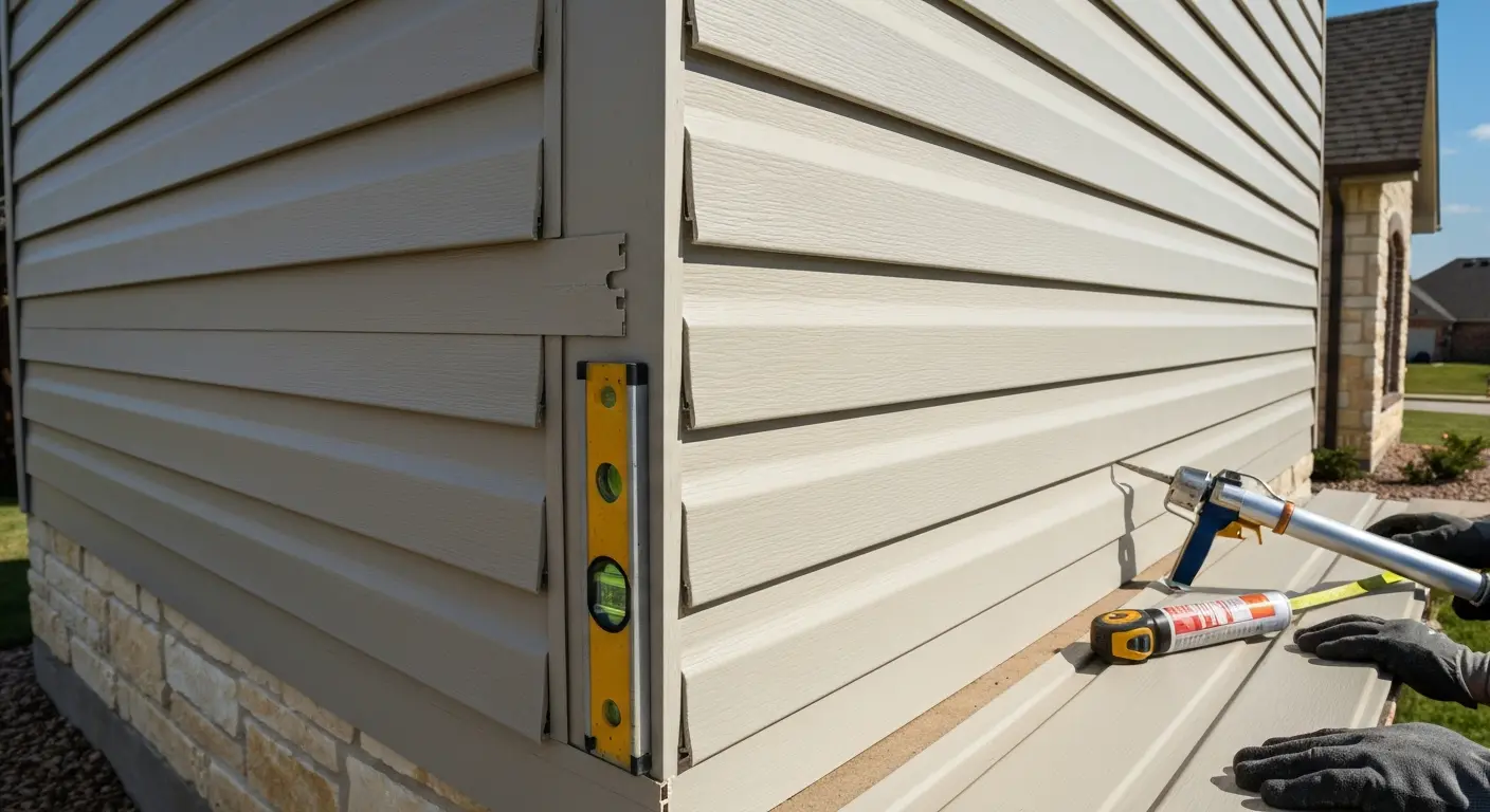 Vinyl siding installation