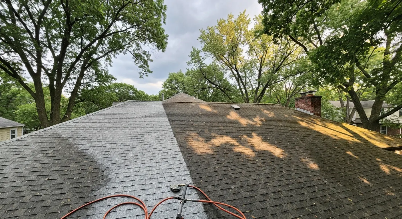 Roof cleaning service in Lakewood