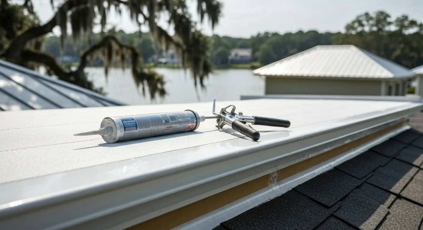 Roof sealant application