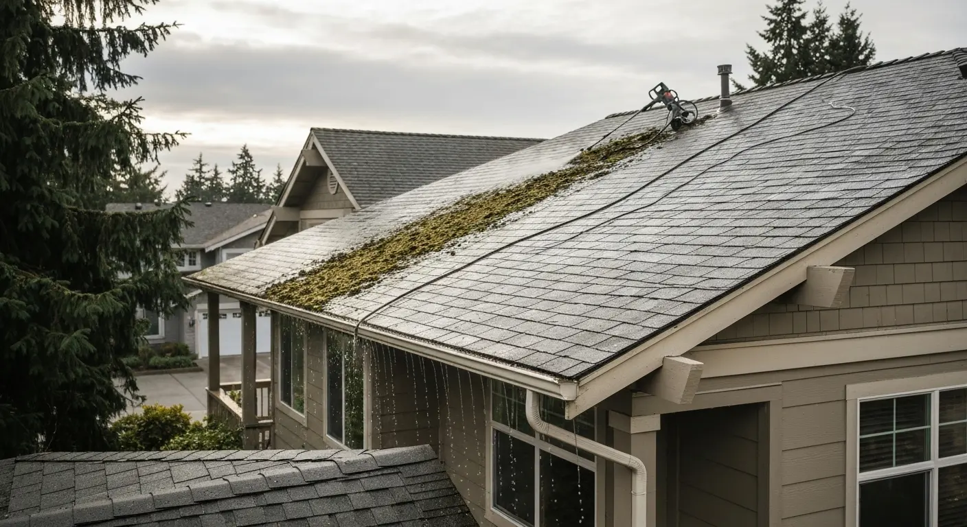 Roof cleaning and maintenance
