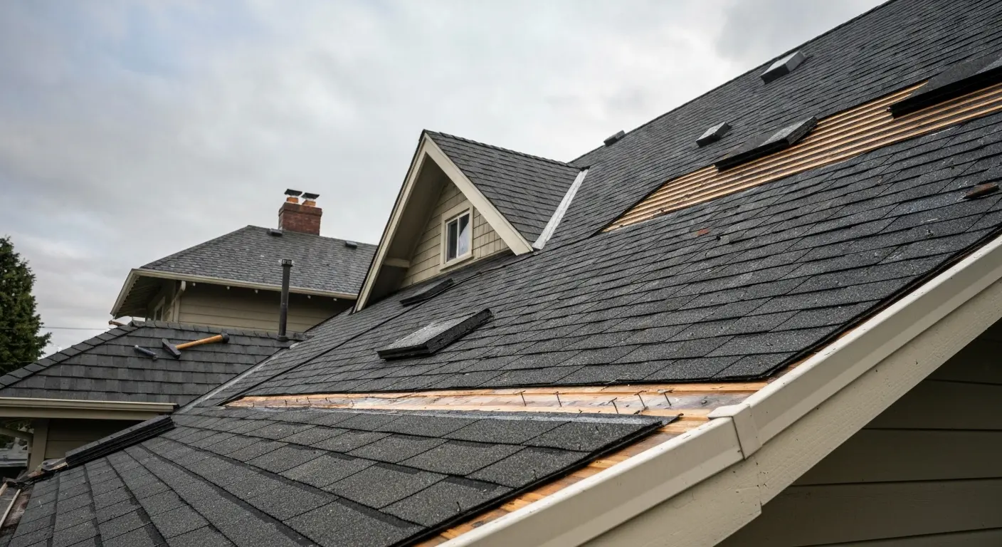 Roof repair work in Tacoma