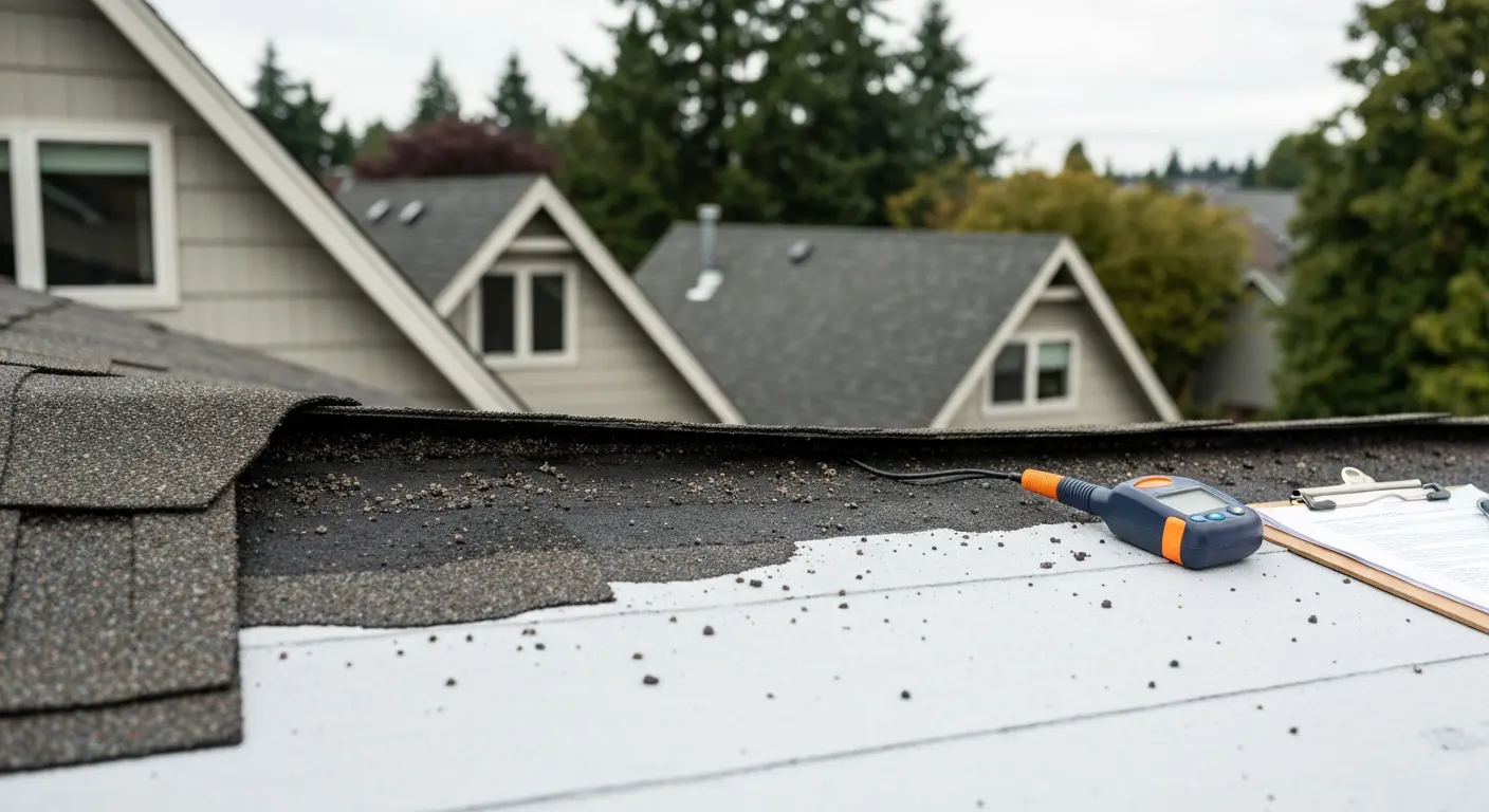 Professional roof inspection in Seattle