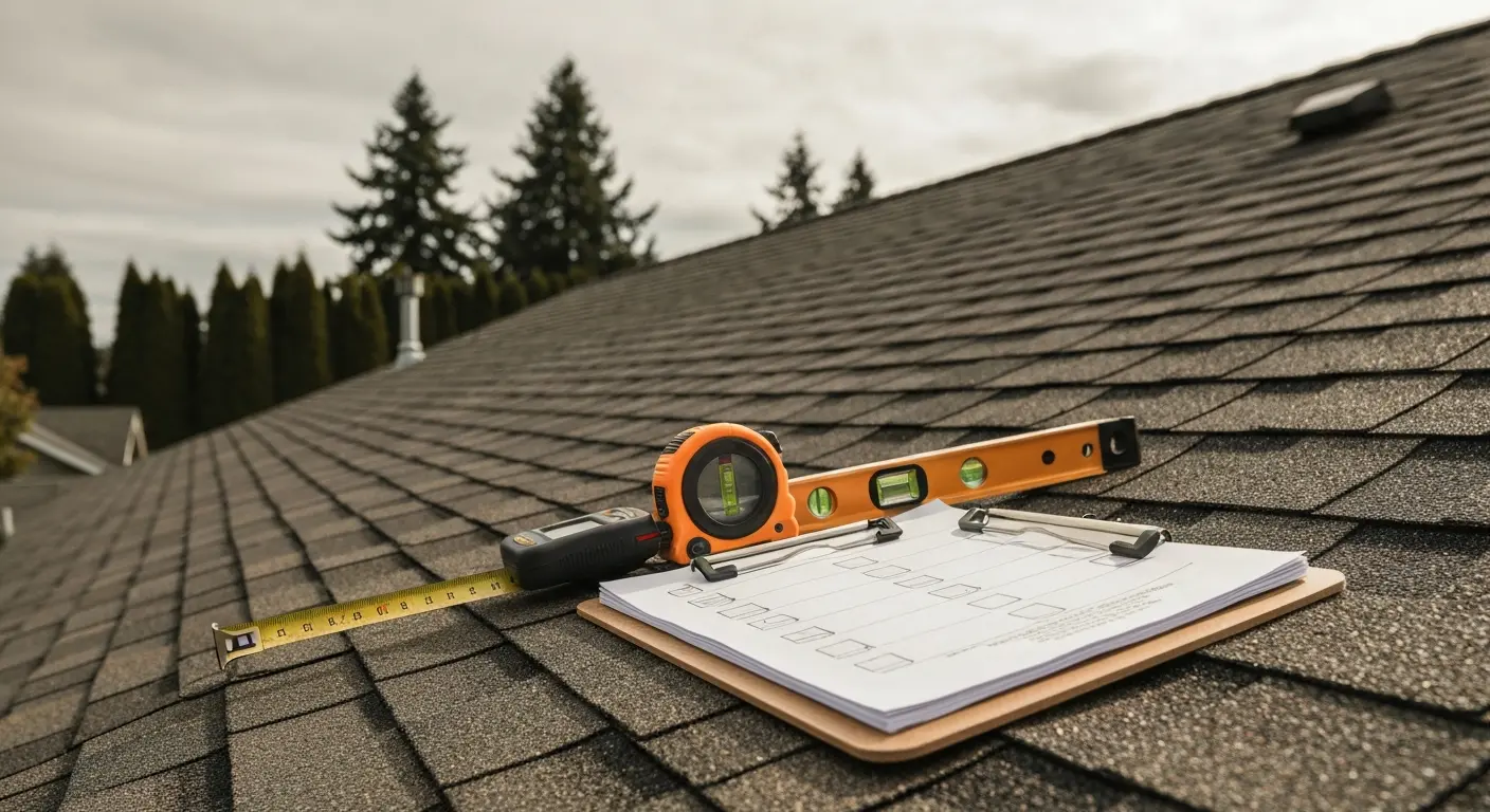 Professional roof inspection