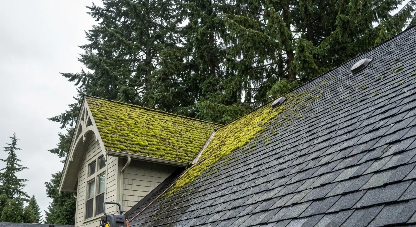 Moss removal and cleaning