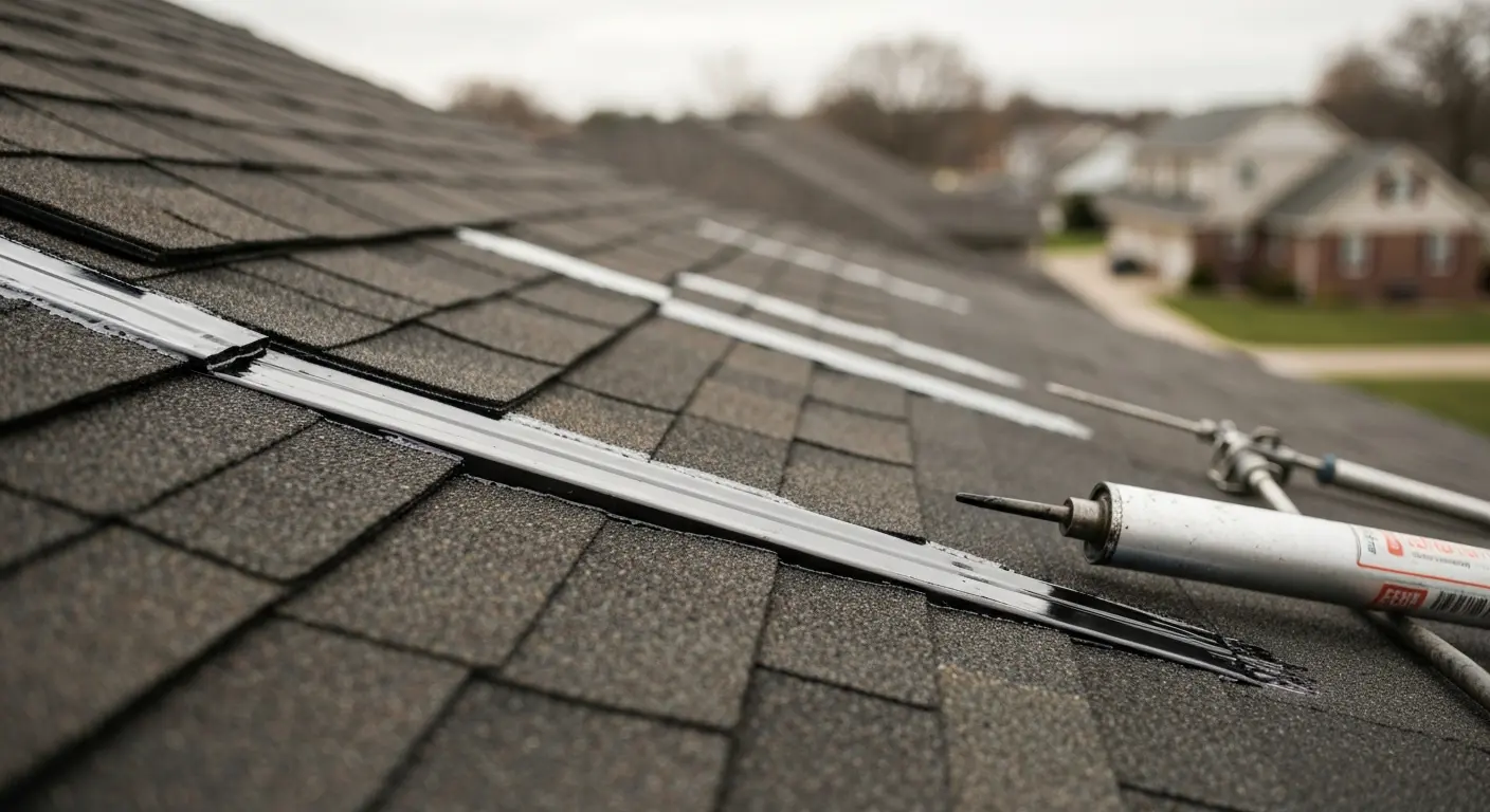 Roof sealant application