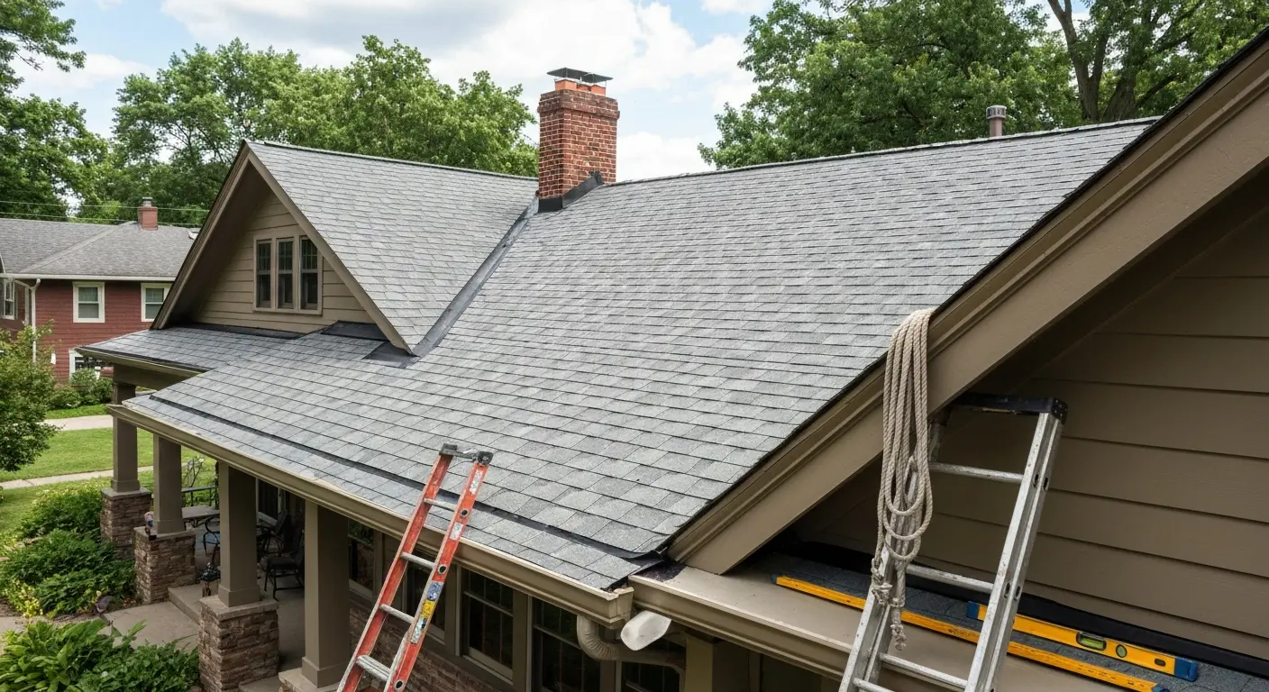 New roof installation