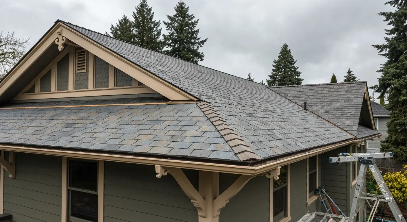 Complete roof replacement on Craftsman home