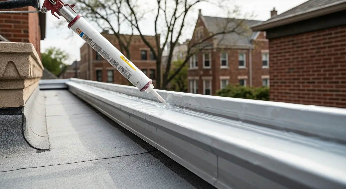 Roof sealant application