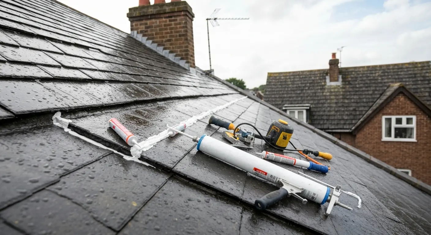 Roof sealant application