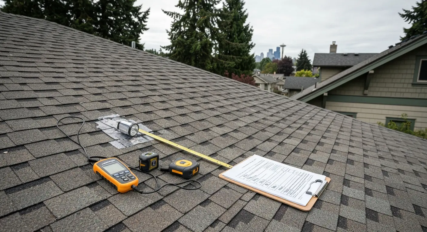 Professional roof inspection