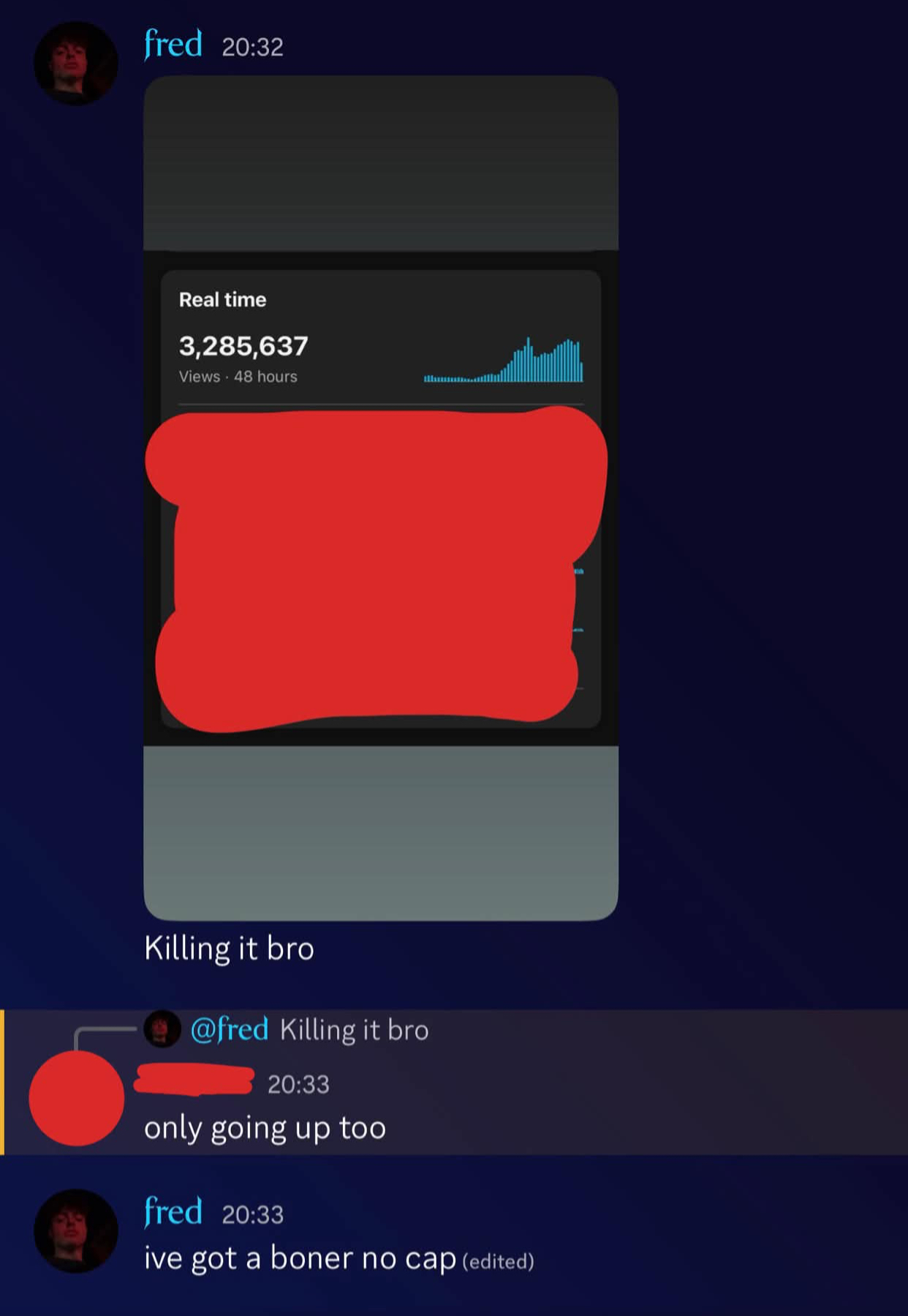 Student testimonial showing YouTube automation results