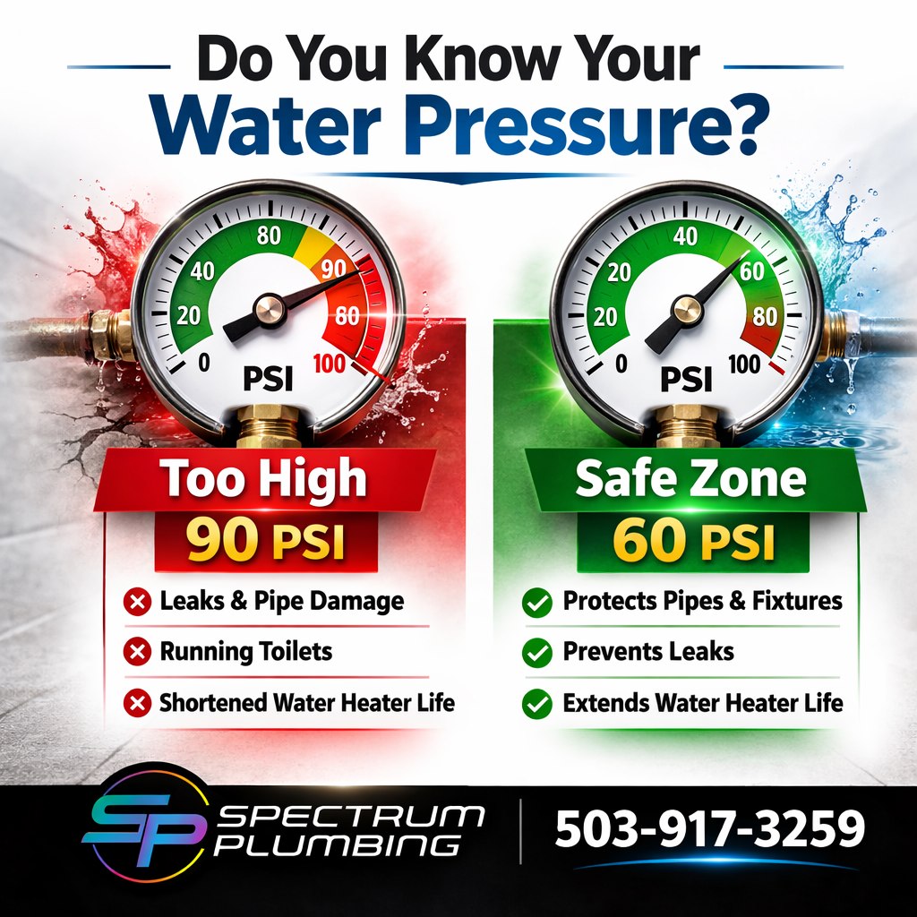 high water pressure plumbing