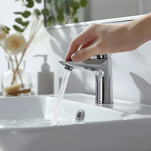 running water faucet