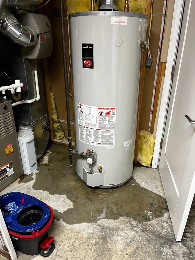 water heater leak