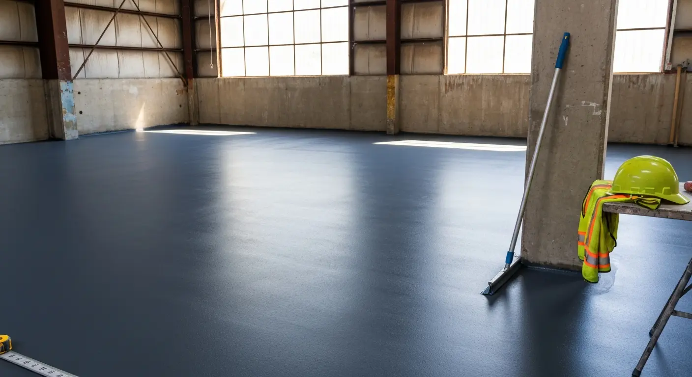 Commercial warehouse floor coating