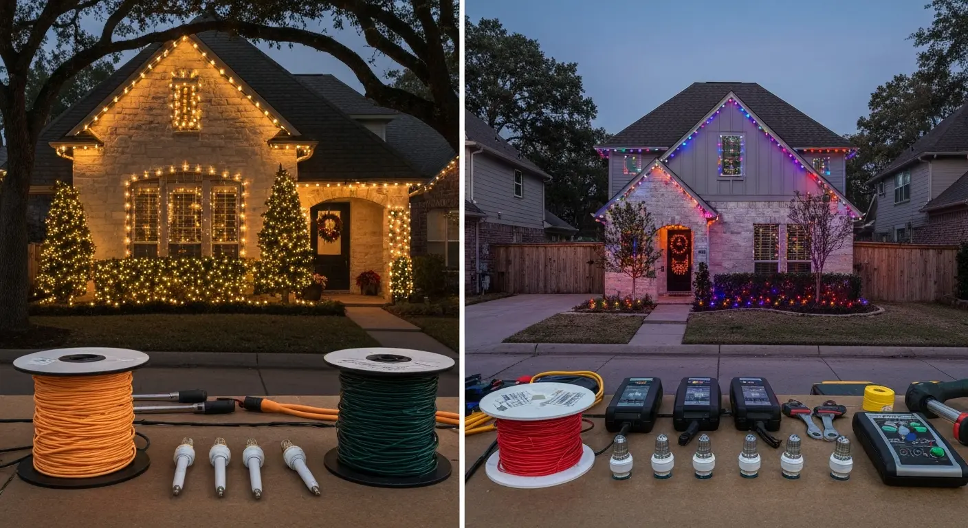 Holiday lighting design options