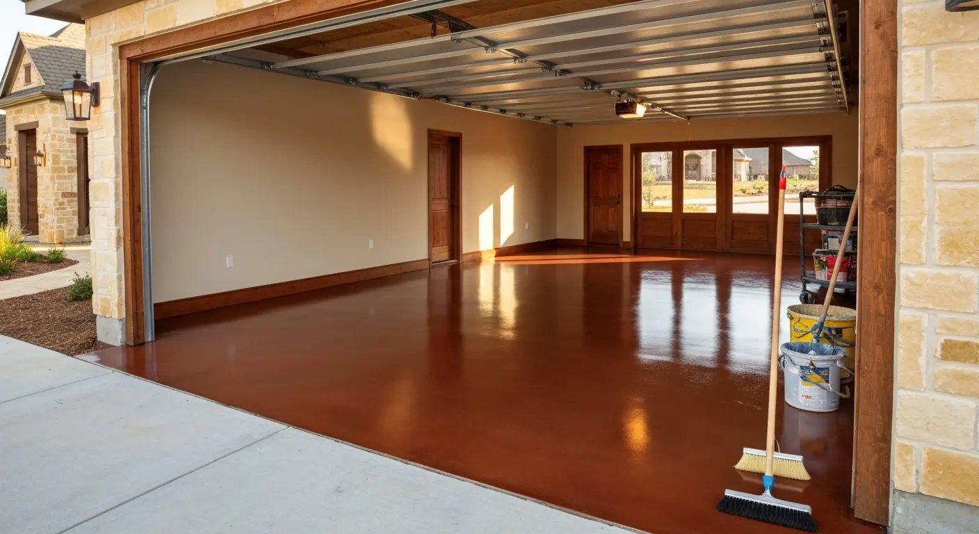 Residential garage floor coating
