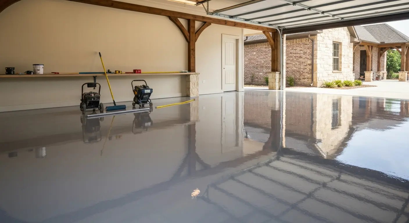 Epoxy garage floor coating