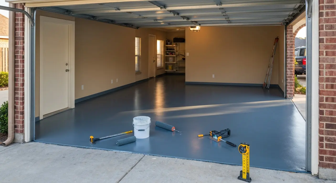 Residential garage floor coating
