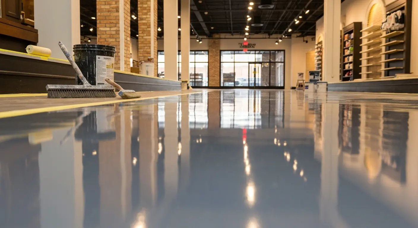 Polyespartic floor coating
